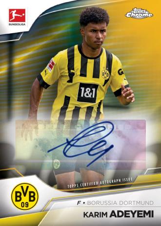 Topps Chrome Bundesliga Soccer Hobby Box 2023