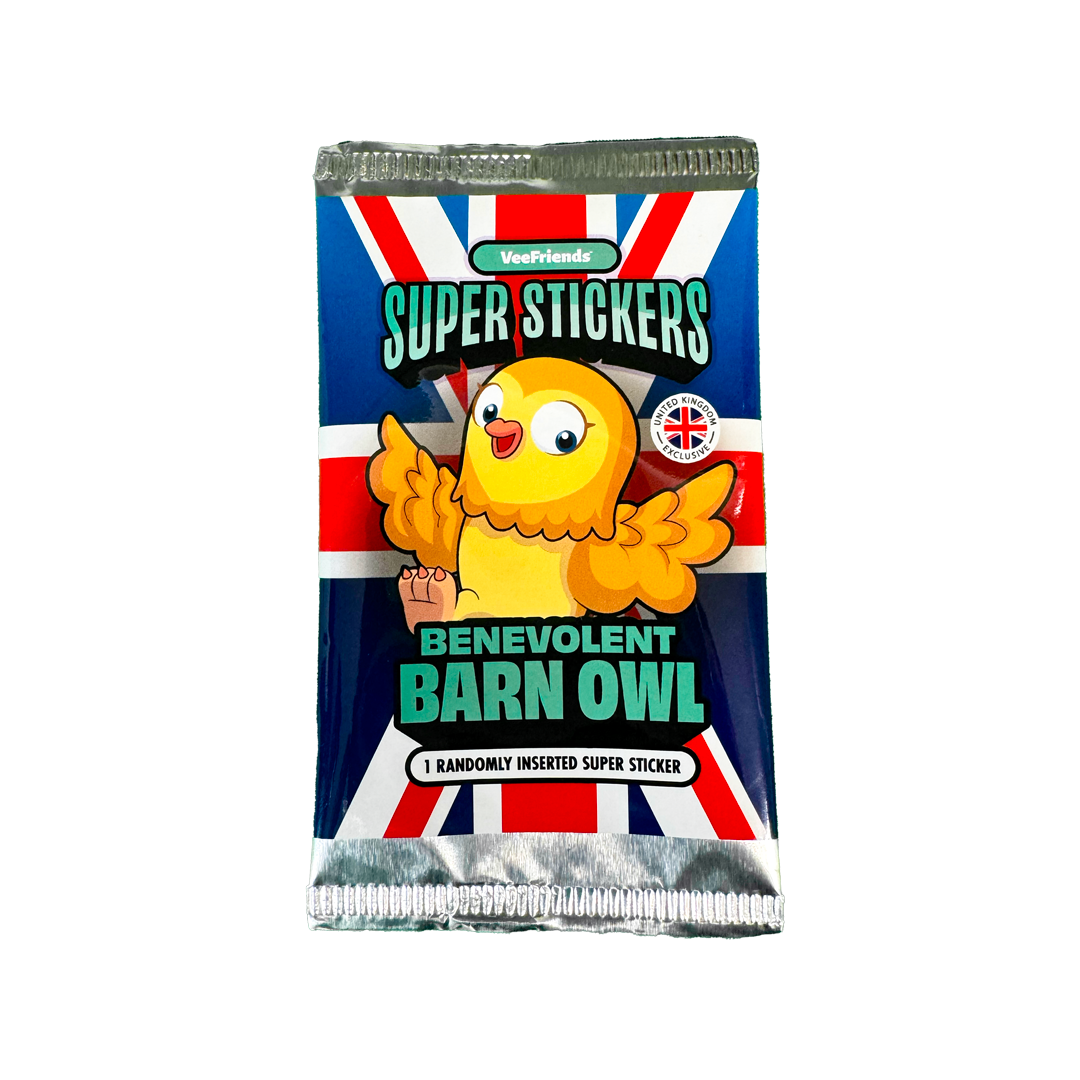 Veefriends Benevolent Barn Owl Super Sticker Uk Exclusive Tcg