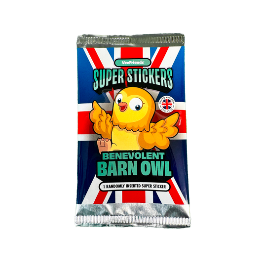 Veefriends Benevolent Barn Owl Super Sticker Uk Exclusive Tcg