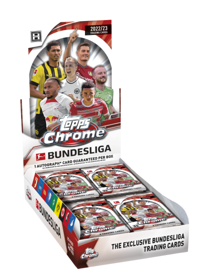 Topps Chrome Bundesliga Soccer Hobby Box 2023