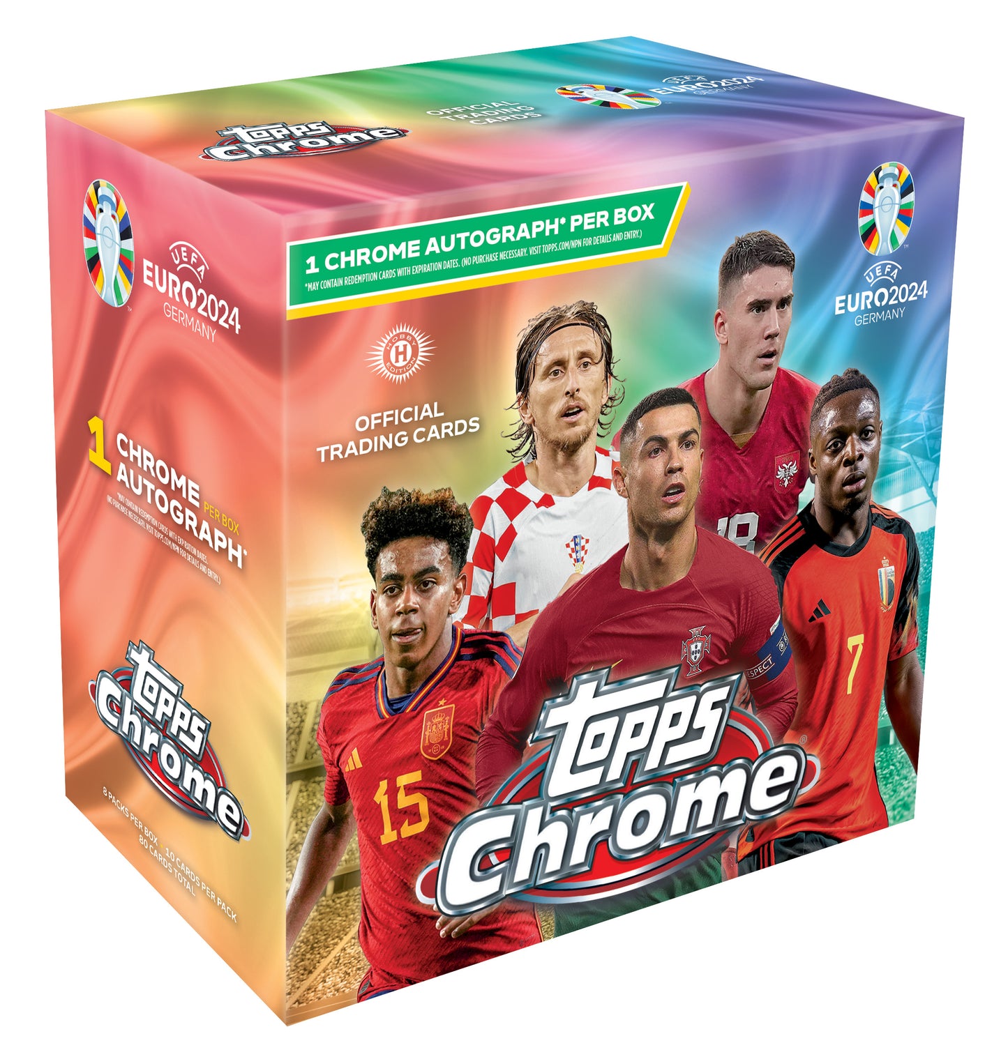 Topps Chrome UEFA Euro Soccer 23/24 Hobby Box