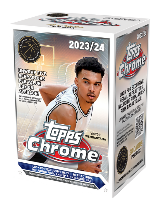 Topps Chrome Basketball NBA Value Box 2023-24