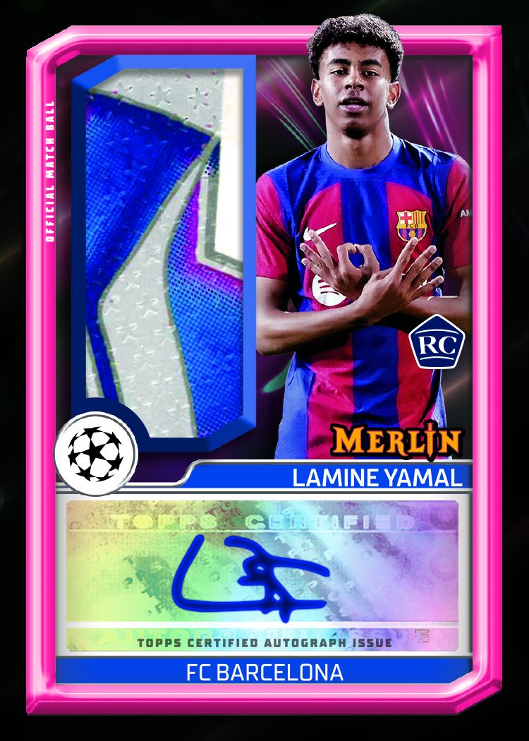 Topps UEFA Club Competitions Merlin Chrome Soccer 23/24 Hobby Box