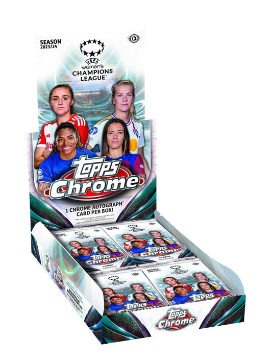 Topps Chrome® UEFA Women's Champions League Hobby Box 2023-24