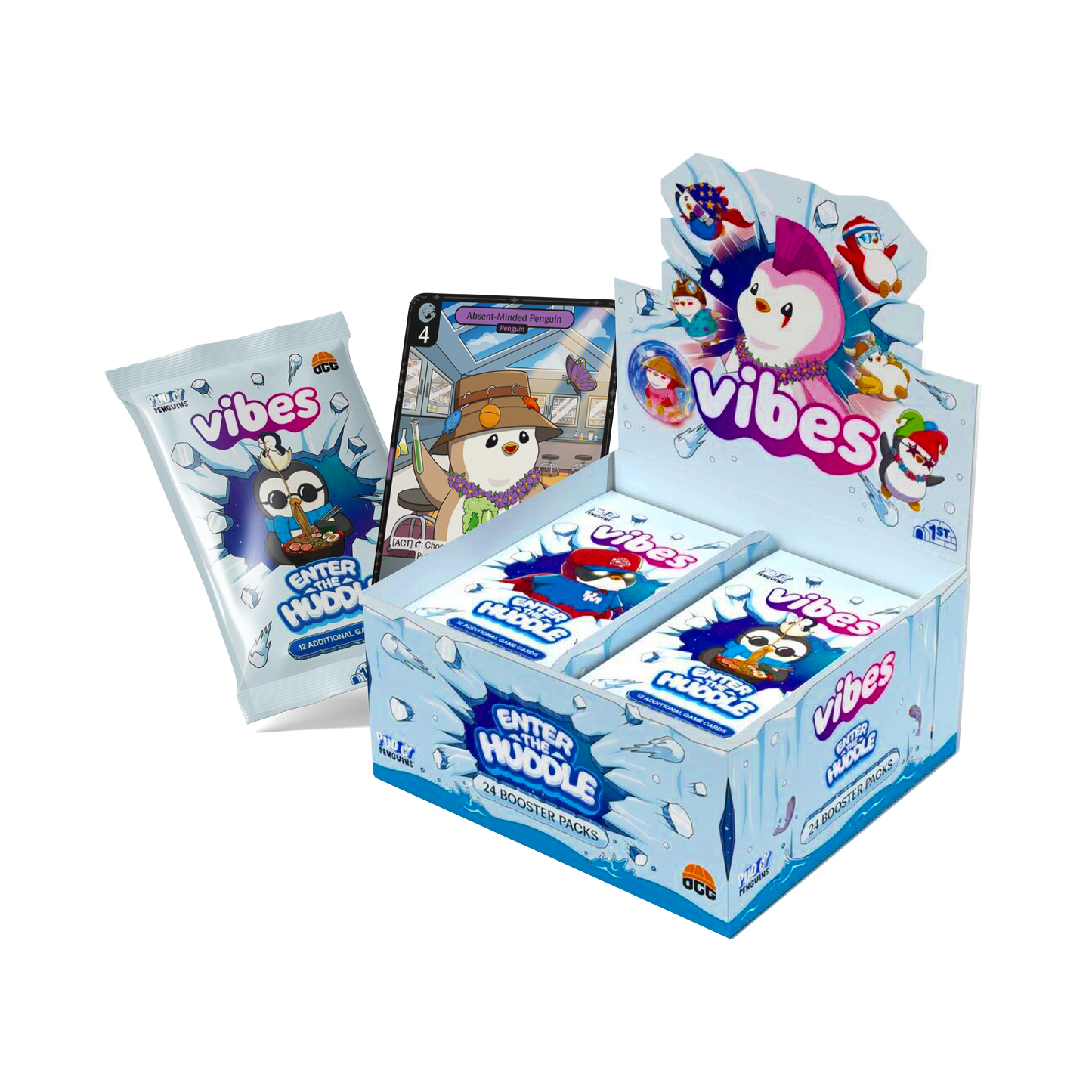 Vibes Pudgy Penguins 1st Edition TCG Booster Box