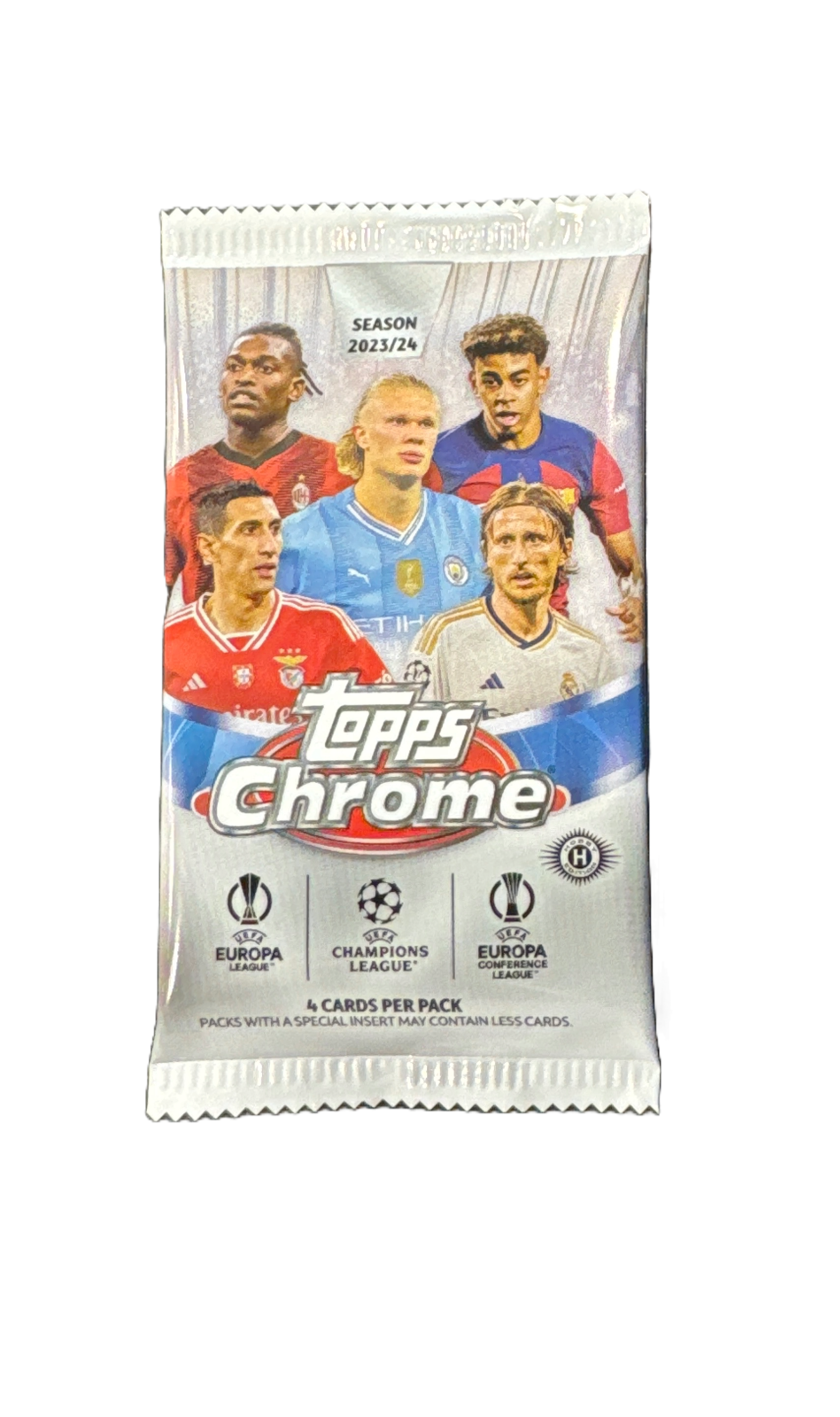 Topps Chrome Uefa Club Competitions Hobby 2023-24 Pack Football