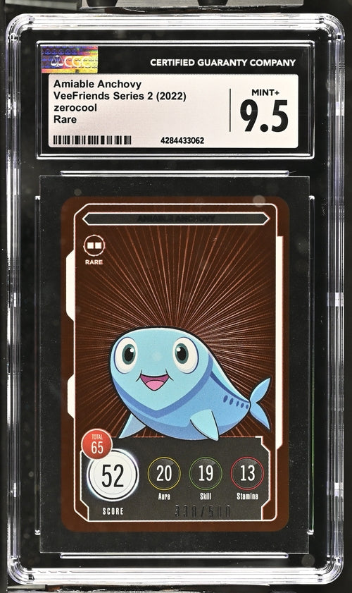 Veefriends Amiable Anchovy Zerocool Rare /500 Series 2 2022 Cgc9.5