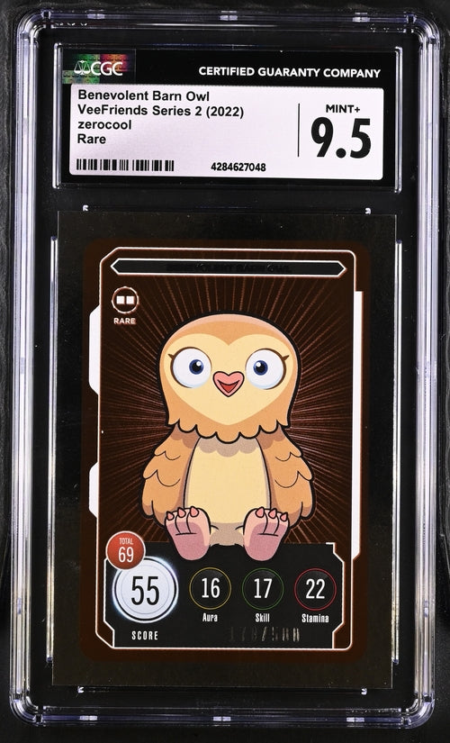 Veefriends Benevolent Barn Owl Zerocool Rare /500 Series 2 2022 Cgc9.5