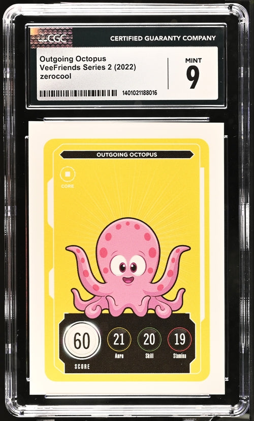 Veefriends Outgoing Octopus Zerocool Series 2 2022 Cgc9