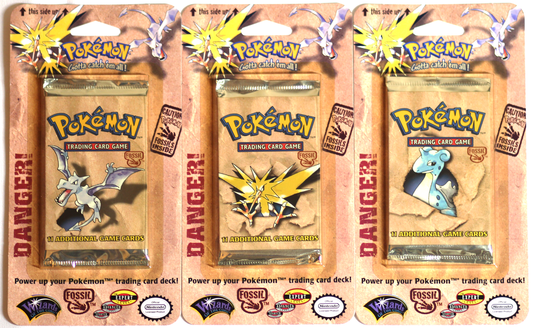 Pokémon TCG Fossil Unlimited Blister Pack Art Set