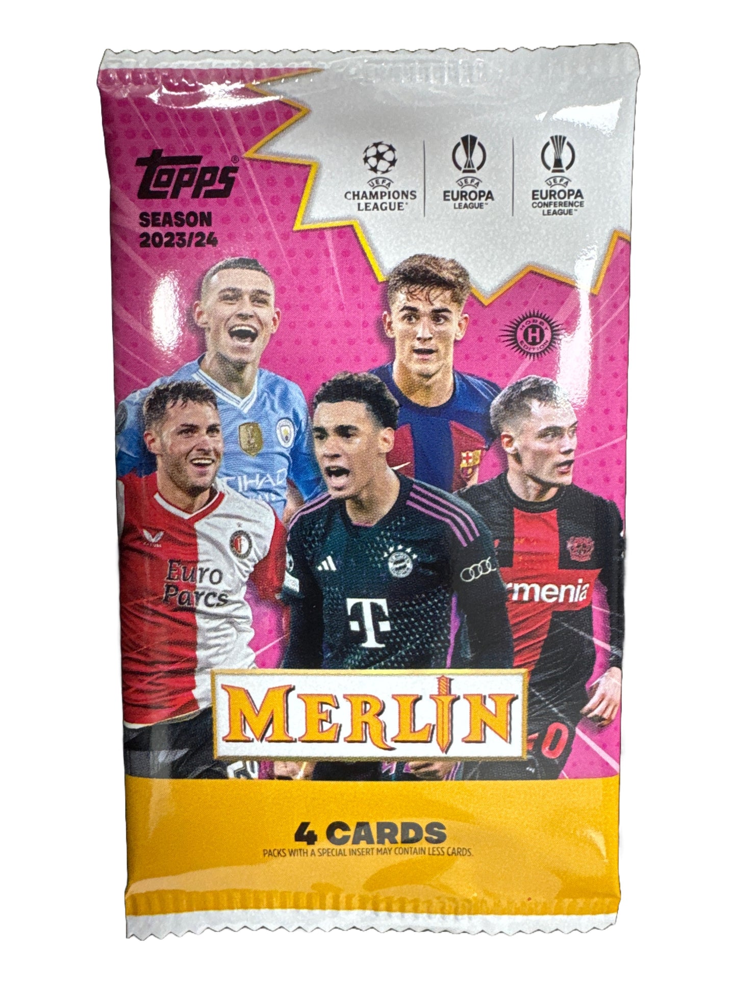 Topps UEFA Club Competitions Merlin Chrome Soccer 23/24 Single Pack