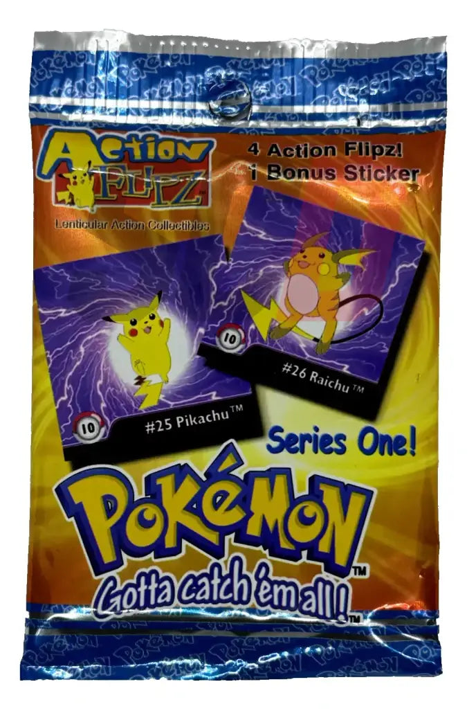 Pokemon 1999 Action Flipz Sealed Pack - Hobby Exclusive Series 1 Tcg