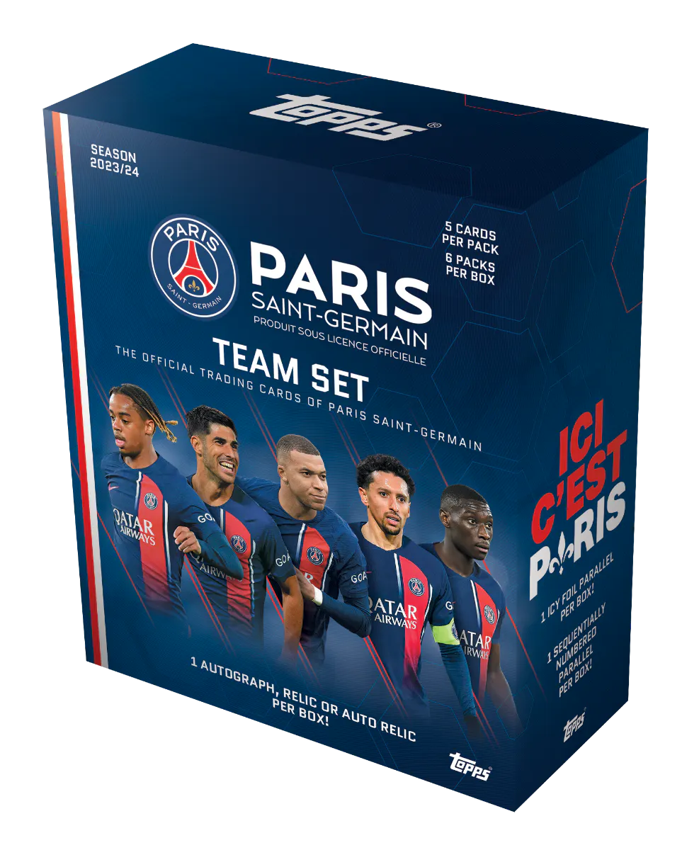 Topps Paris Saint-Germain 2023/24 Team Set Football