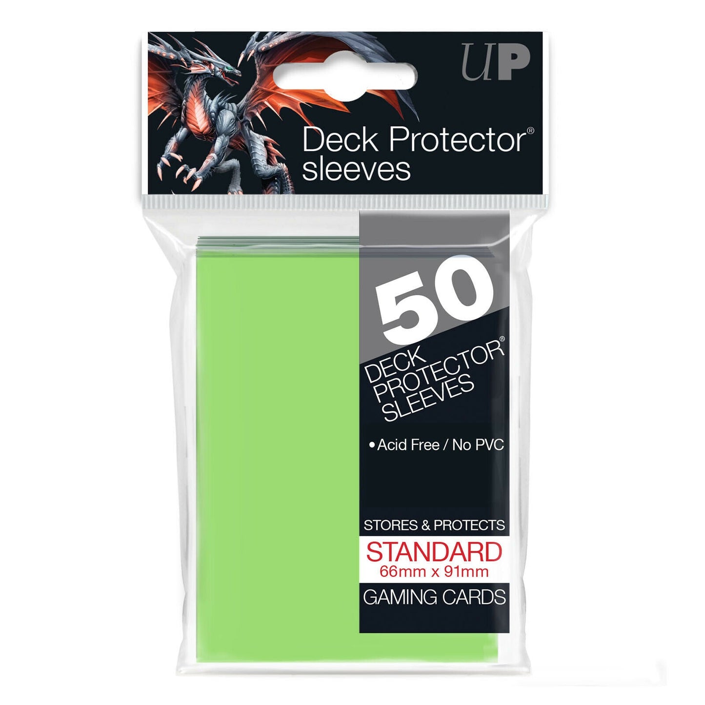 Ultra Pro Matte Deck Protectors Sleeves Standard 66Mm X 91Mm Green