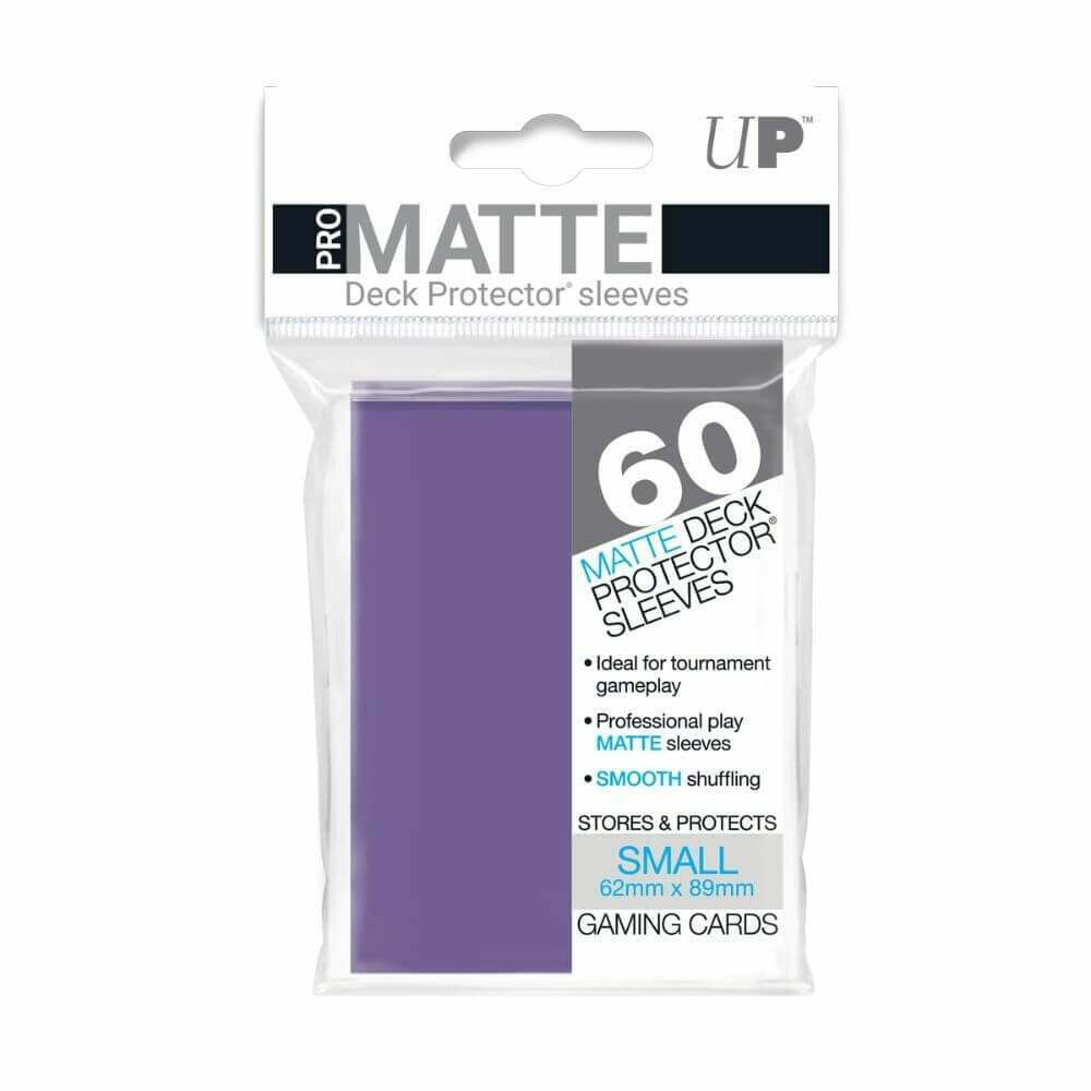 Ultra Pro Matte Deck Protective Sleeves Small 62Mm X 89Mm Purple