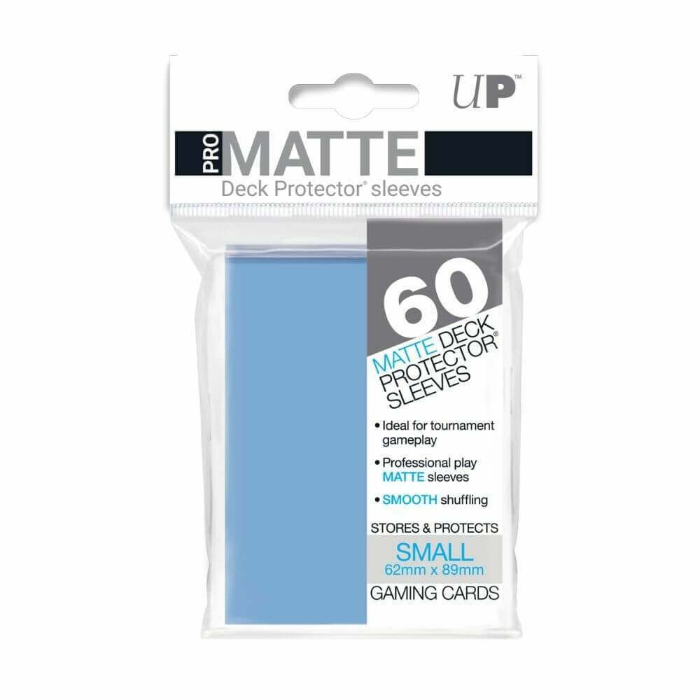 Ultra Pro Matte Deck Protective Sleeves Small 62Mm X 89Mm Light Blue