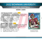 2022 Bowman Chrome University Football 7-Pack Blaster Box
