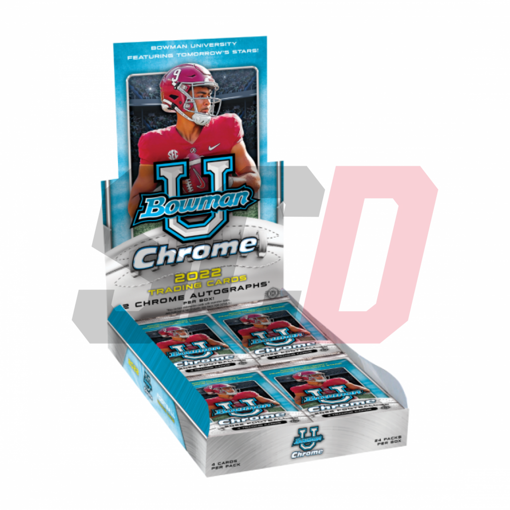 2022 Bowman University Chrome Football - Hobby Box