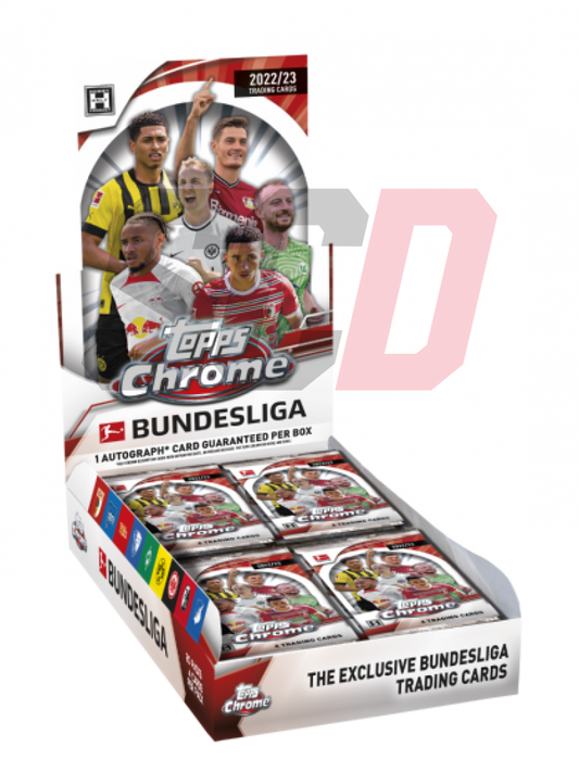 Topps Chrome Bundesliga Soccer Hobby Box 2023