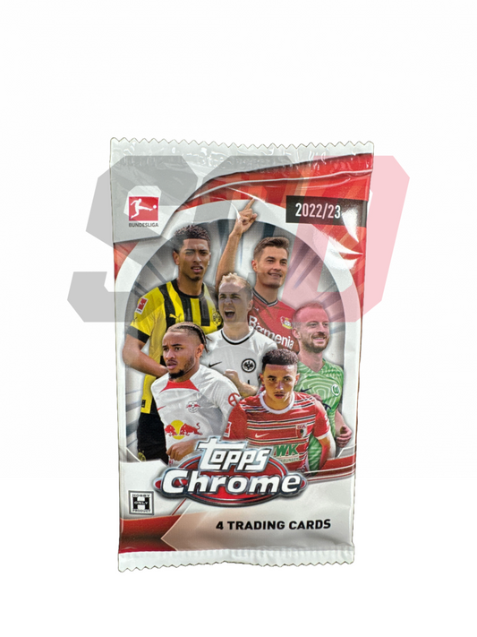 Topps Chrome Bundesliga Soccer Hobby Box 2022/23 Pack Football
