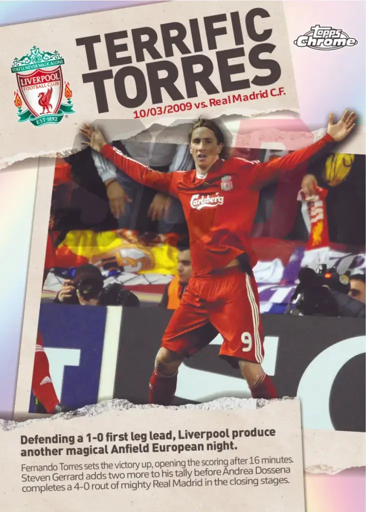 Topps Chrome Liverpool Fc 23/24