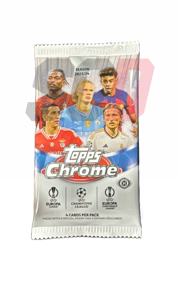 Topps Chrome Uefa Club Competitions Hobby 2023-24 Pack Football