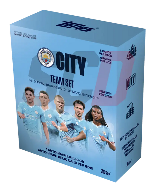 Topps Manchester City Fc Official Team Set 23/24