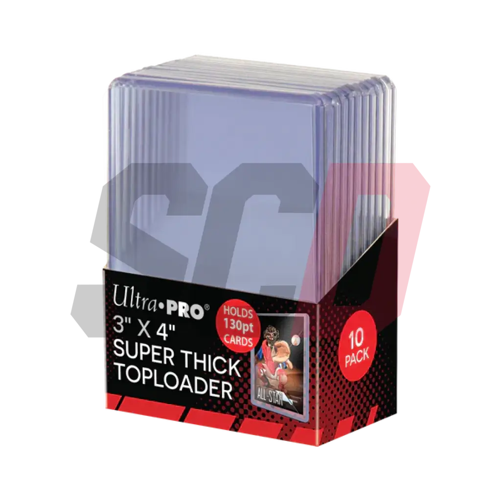 Ultra Pro 3 X 4 Super Thick 130Pt Toploaders Top Loaders