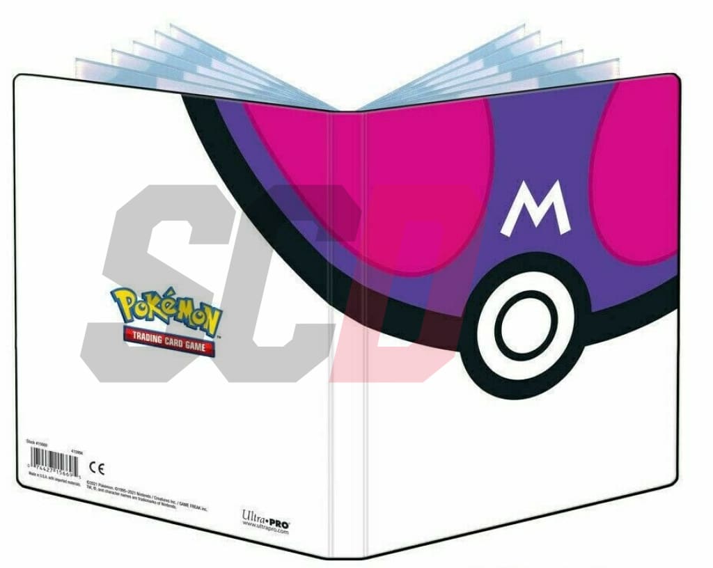 Ultra Pro Master Ball 4 Pocket Portfolio Pokemon Binder Album For 40 To 80 Card Folders