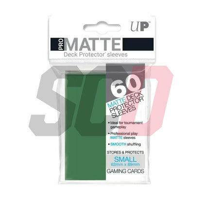 Ultra Pro Matte Deck Protective Sleeves Small 62Mm X 89Mm Green