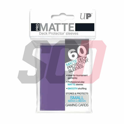 Ultra Pro Matte Deck Protective Sleeves Small 62Mm X 89Mm Purple