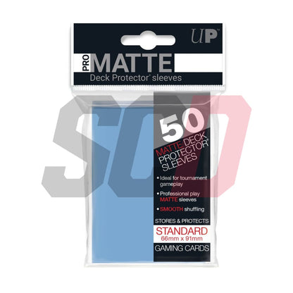 Ultra Pro Matte Deck Protectors Sleeves Standard 66Mm X 91Mm Blue