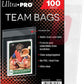 Ultra Pro Resealable Team Bags 100 Pack Aw9235 Sleeves