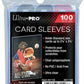 Ultra Pro Standard Soft Sleeves 100 pack AW11739 - Sports Cards Direct UK