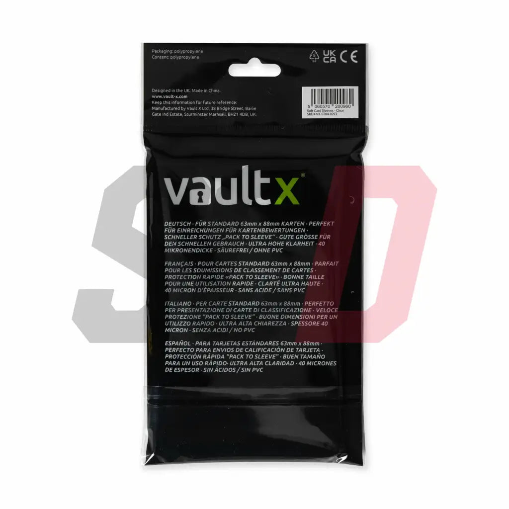 Vault X Soft Card Sleeves (200 Pack)