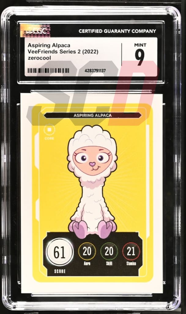 Veefriends Aspiring Alpaca Zerocool Series 2 2022 Cgc9