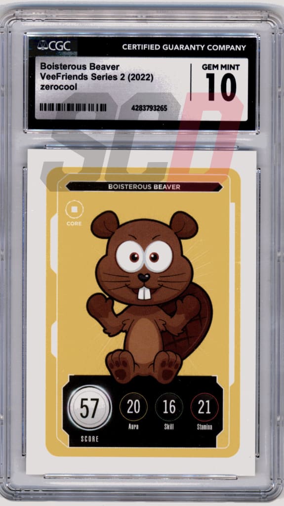 Veefriends Boisterous Beaver Zerocool Series 2 2022 Cgc10 Veefriends Slabs