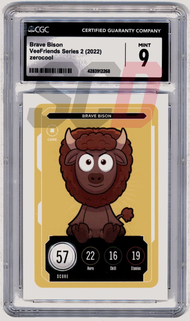 Veefriends Brave Bison Zerocool Series 2 2022 Cgc9 Veefriends Slabs