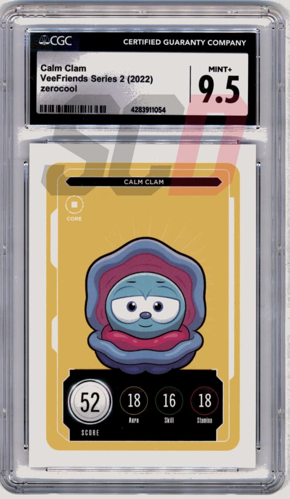 Veefriends Calm Clam Zerocool Series 2 2022 Cgc9.5 Veefriends Slabs