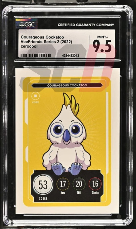 Veefriends Courageous Cockatoo Zerocool Series 2 2022 Cgc9.5 Veefriends Slabs