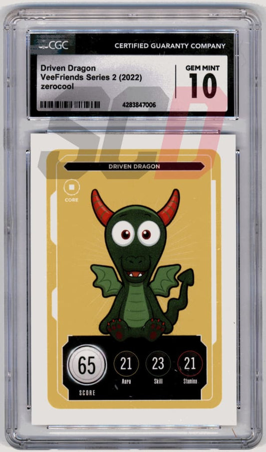 Veefriends Driven Dragon Zerocool Series 2 2022 Cgc10 Veefriends Slabs