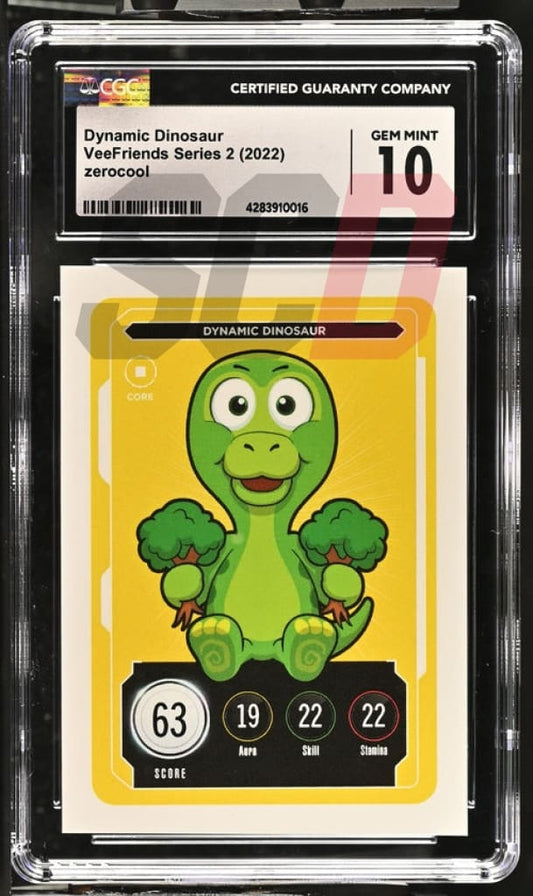 Veefriends Dynamic Dinosaur Zerocool Series 2 2022 Cgc10