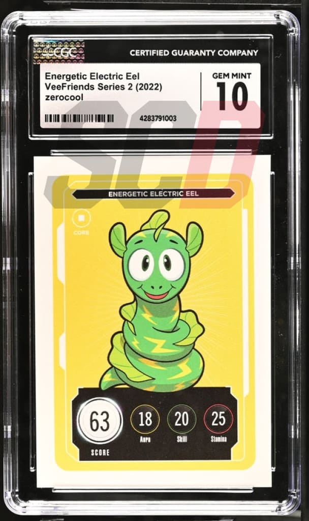 Veefriends Energetic Electric Eel Zerocool Series 2 2022 Cgc10