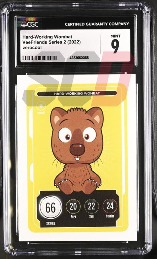 Veefriends Hard-Working Wombat Zerocool Series 2 2022 Cgc9