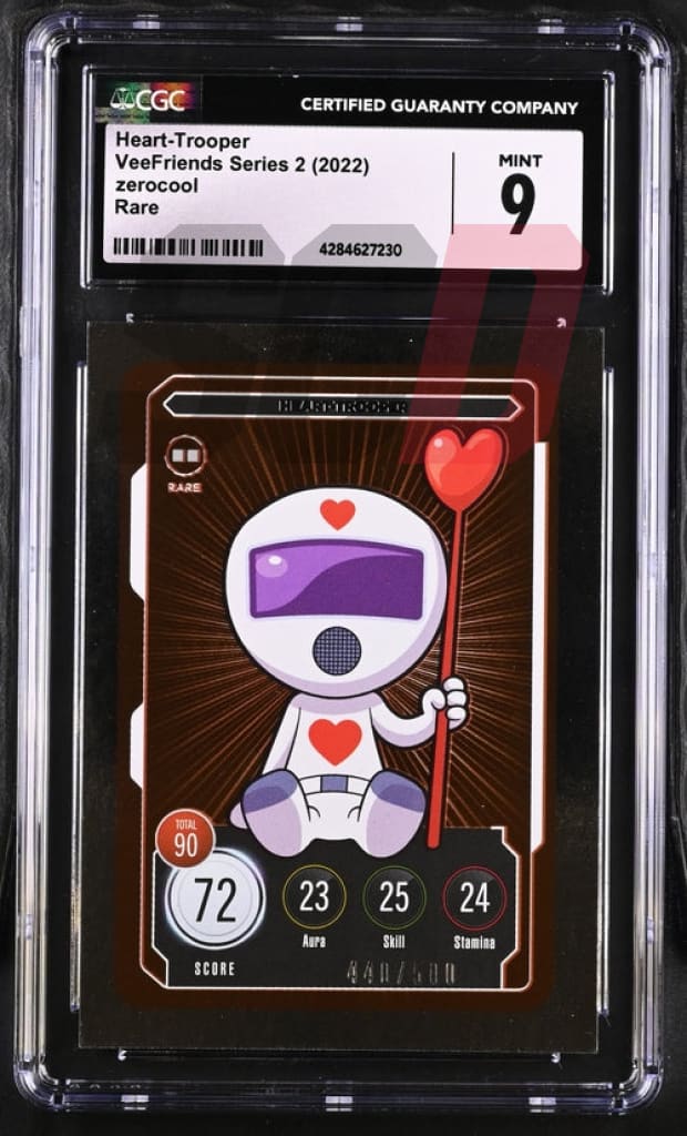 Veefriends Heart-Trooper Zerocool Rare /500 Series 2 2022 Cgc9