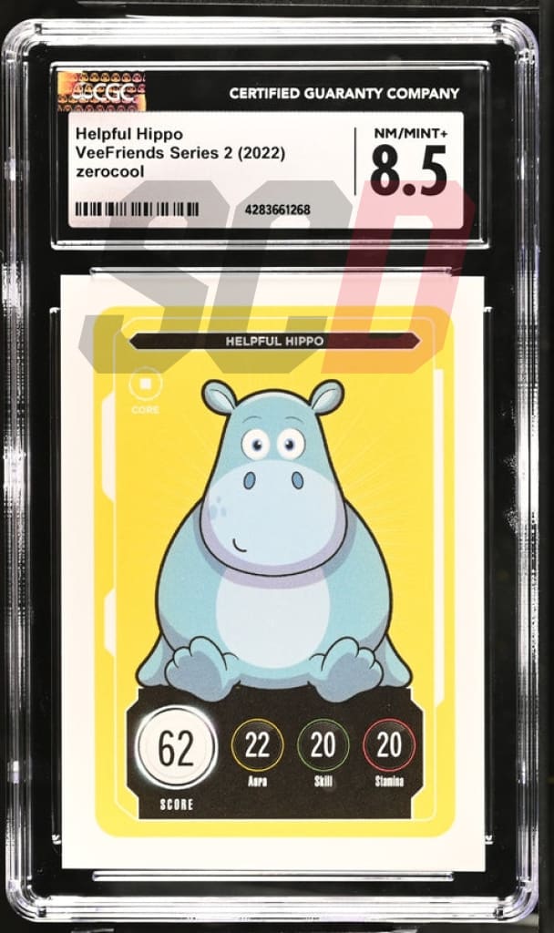 Veefriends Helpful Hippo Zerocool Series 2 2022 Cgc8.5