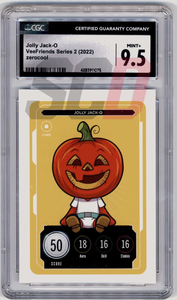 Veefriends Jolly Jack-O Zerocool Series 2 2022 Cgc9.5 Veefriends Slabs