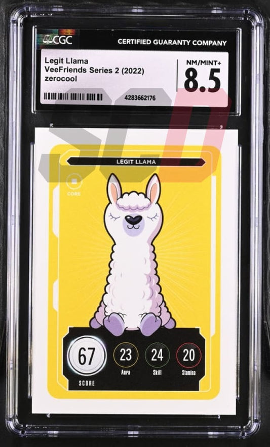 Veefriends Legit Llama Zerocool Series 2 2022 Cgc8.5 Veefriends Slabs