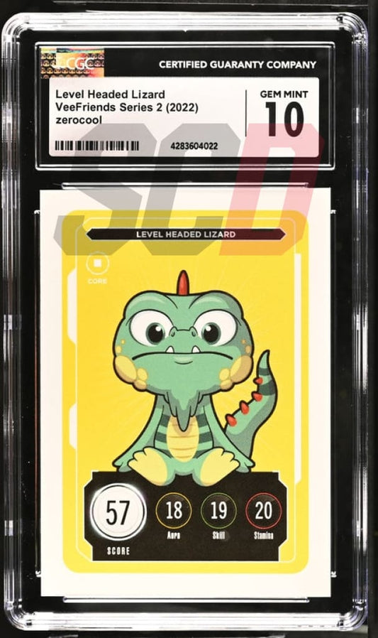 Veefriends Level Headed Lizard Zerocool Series 2 2022 Cgc10