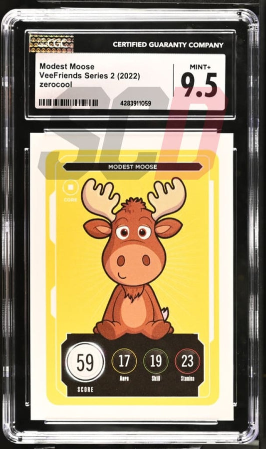 Veefriends Modest Moose Zerocool Series 2 2022 Cgc9.5 Veefriends Slabs